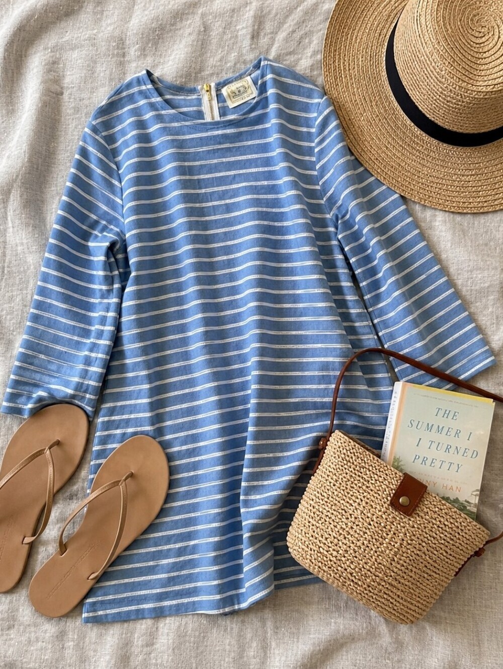 SAIL TO SABLE Blue and White Striped Dress - Picture 2 of 7